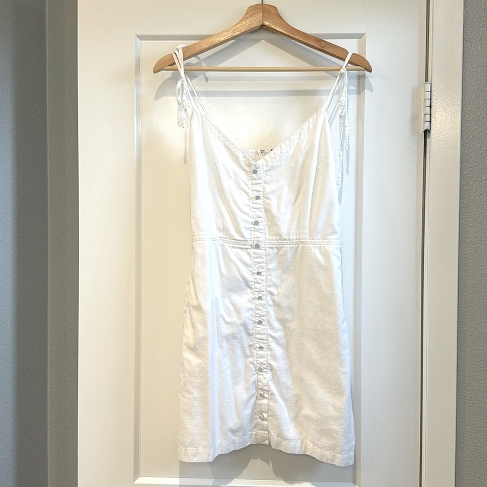 White cotton dress - Revolve